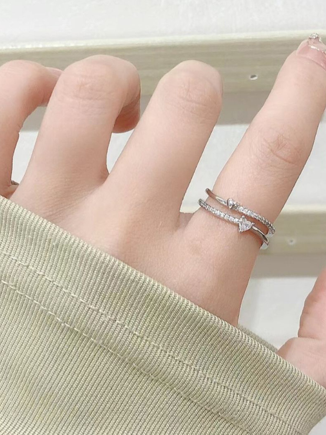 

SALTY Silver Plated Finger Ring