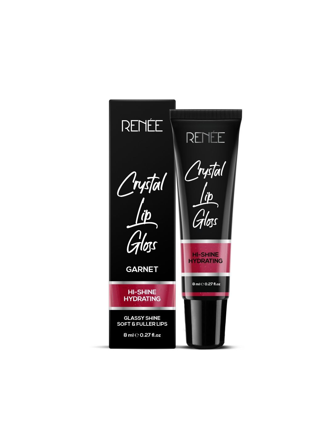 

Renee Crystal Hi-Shine Glassy Hydrating Lip Gloss 8 ml - Garnet 05, Pink
