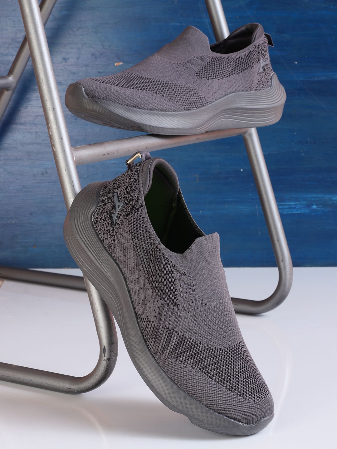 

ABROS Men Mesh Running Shoes, Grey
