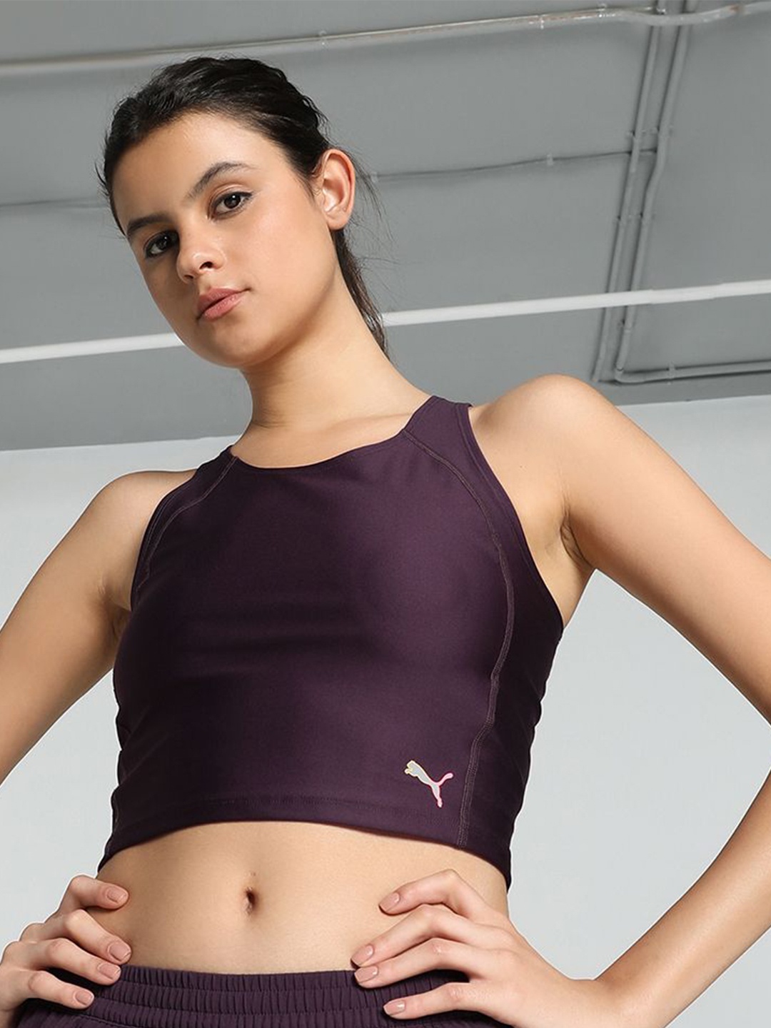 

Puma Run Ultraform Crop Tank Tops, Purple