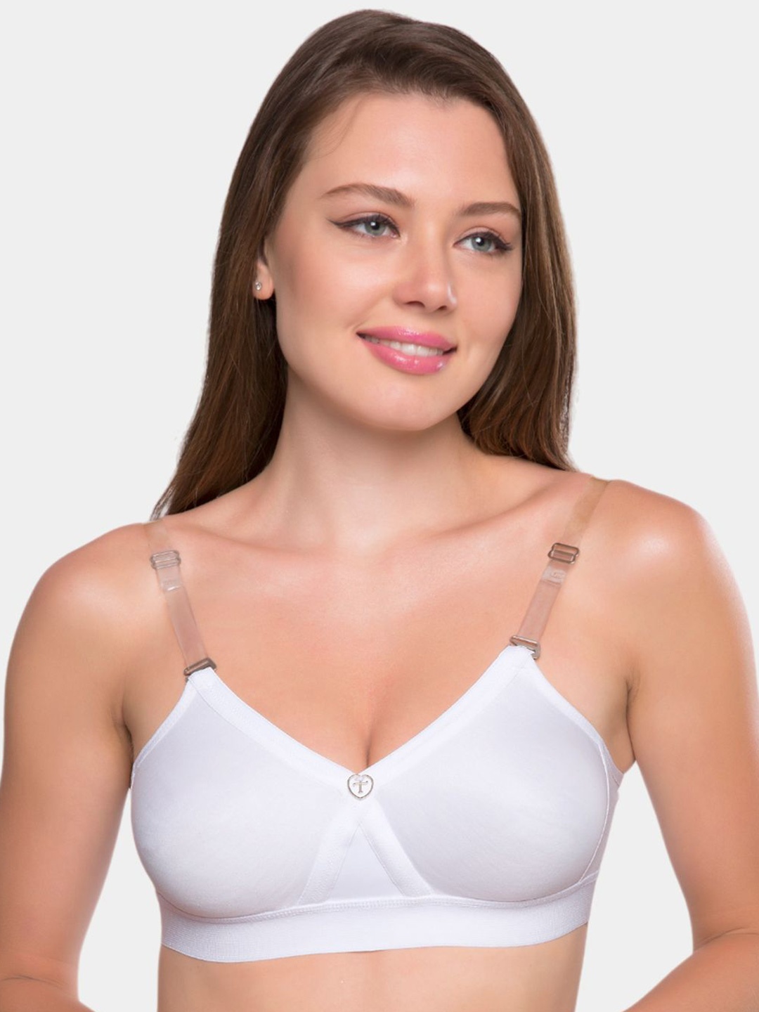 

Trylo ALPA Strapless Hosiery Cotton Non-Padded Non-Wired Seamless Molded T-Shirt Bra, White