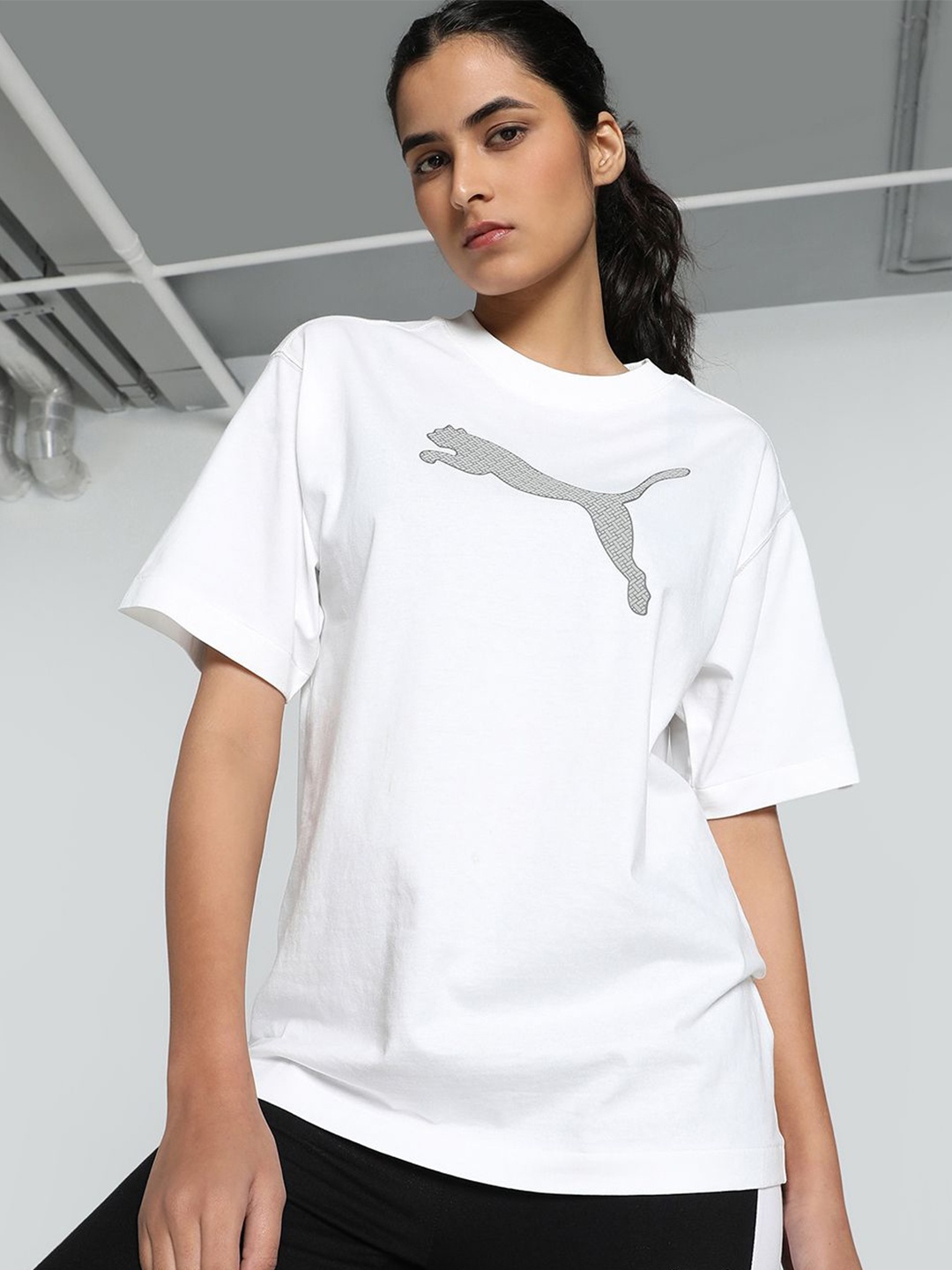 

Puma HER Graphic Relaxed Fit T-Shirts, White