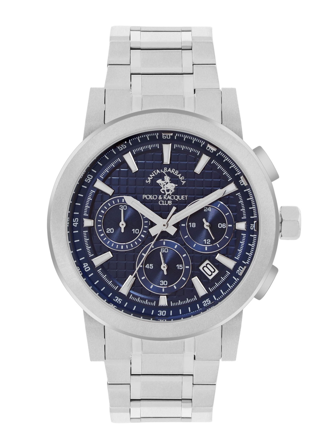 

SANTA BARBARA POLO & RACQUET CLUB Men Blue Dial Chronograph Watch SB.1.10565-2, Silver