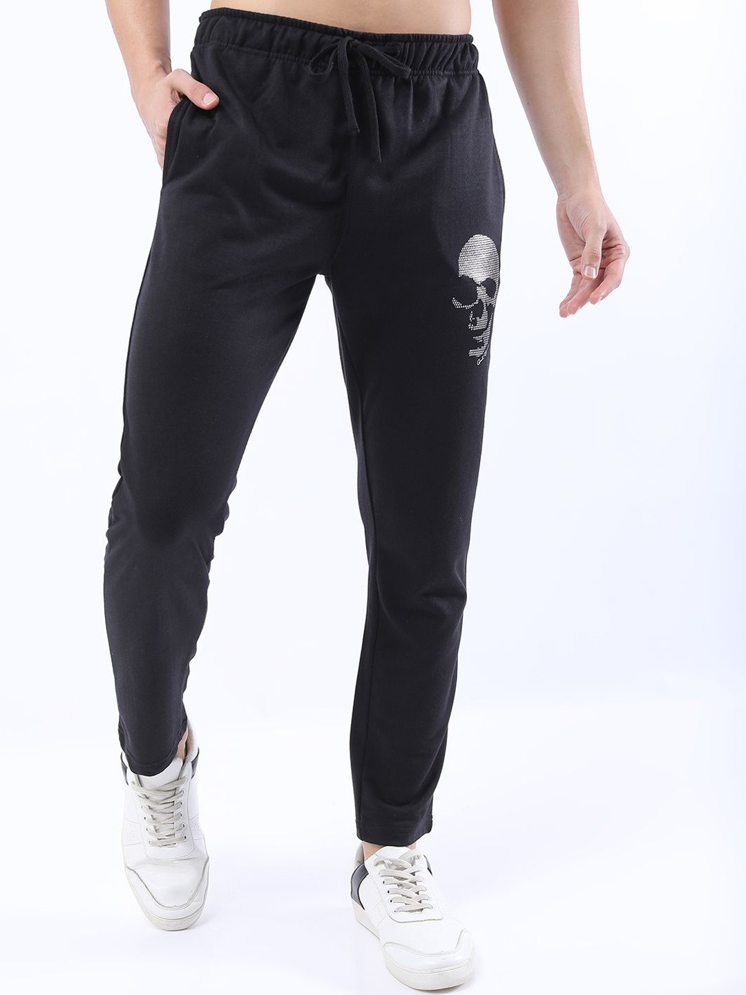 

HIGHLANDER Printed Mid-Rise Track Pants HLZ4000277-C-BLACK