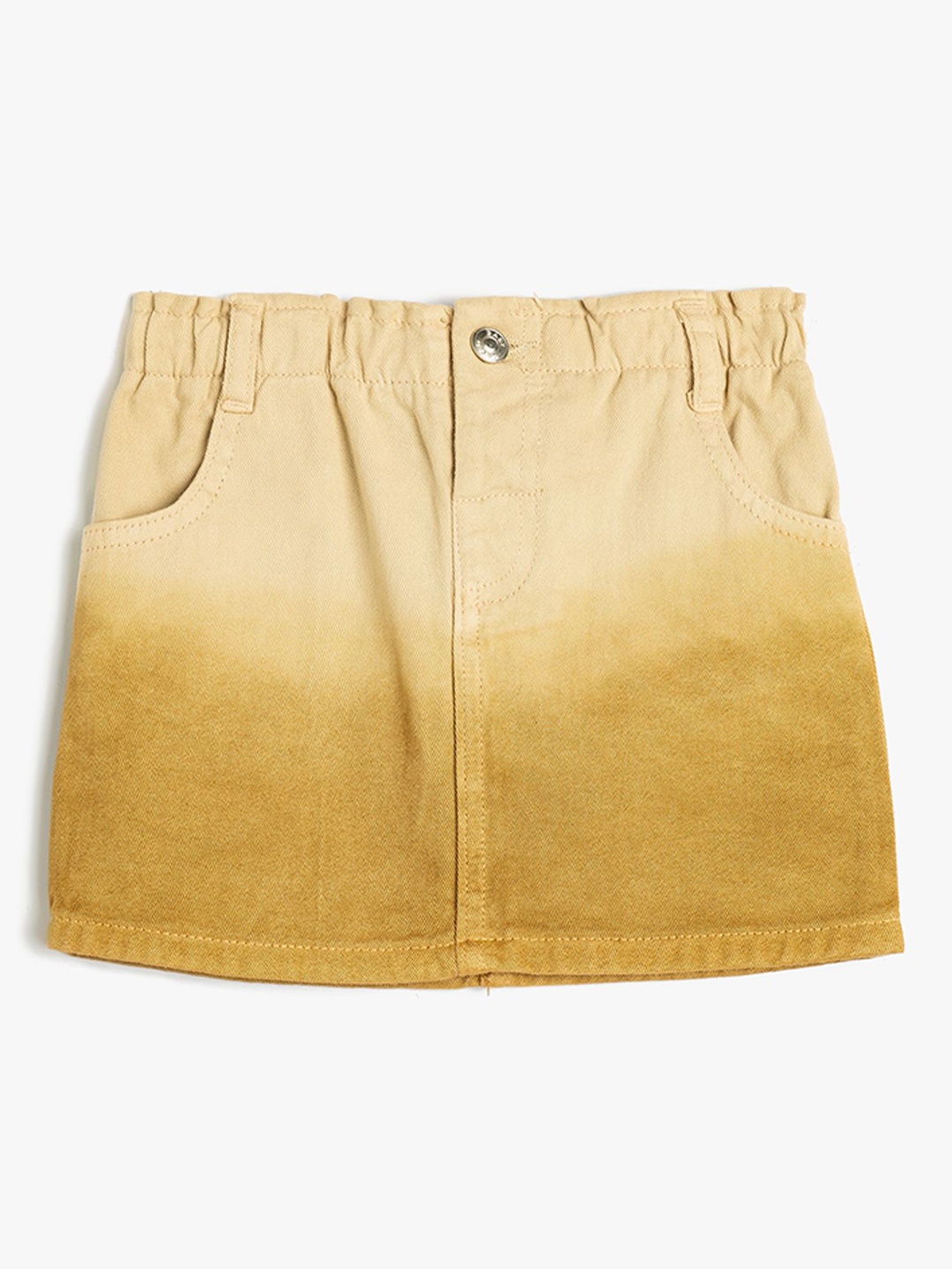 

Koton Girls Pure Cotton A-Line Mini Skirts, Beige