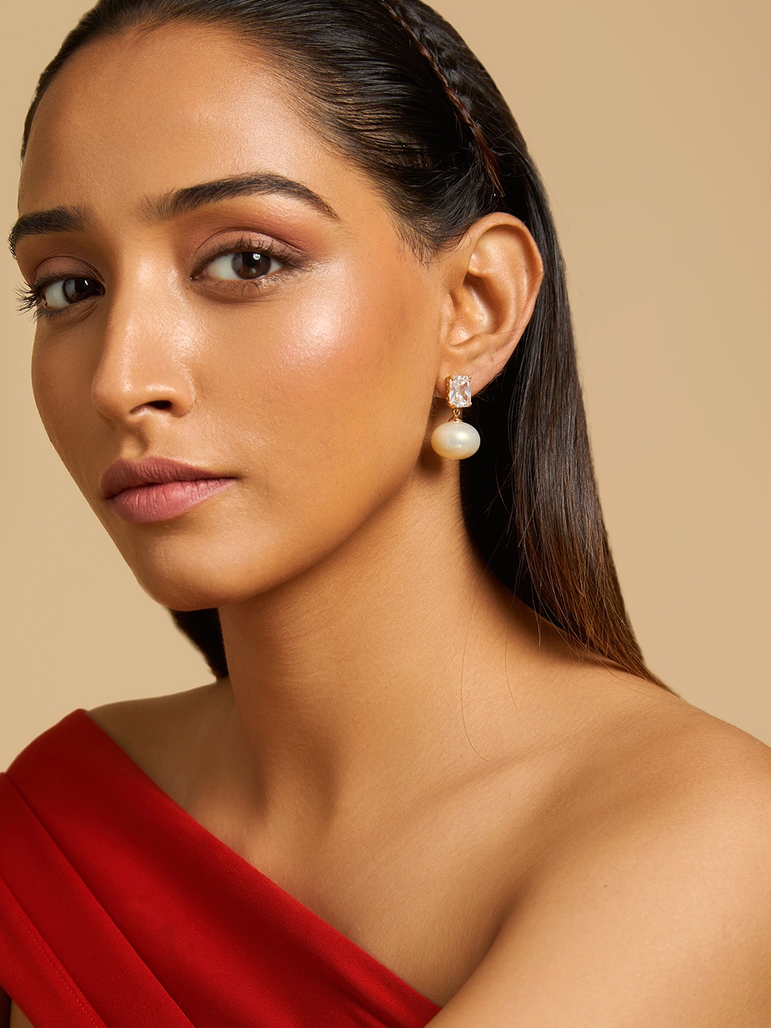 

Kushal's Fashion Jewellery Gold Plated Cubic Zirconia Classic Drop Earrings