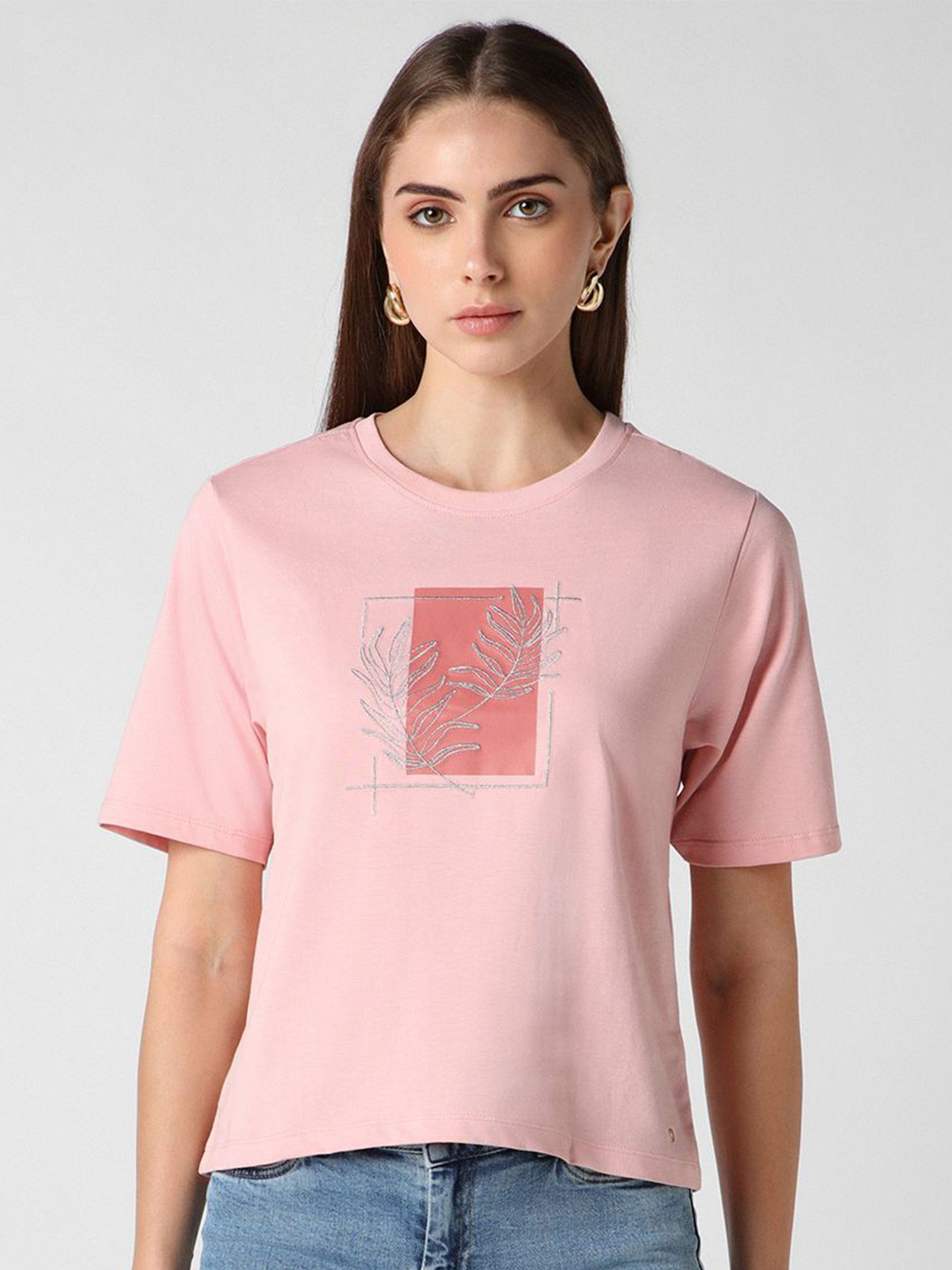 

Van Heusen Woman Print Cotton Top, Pink