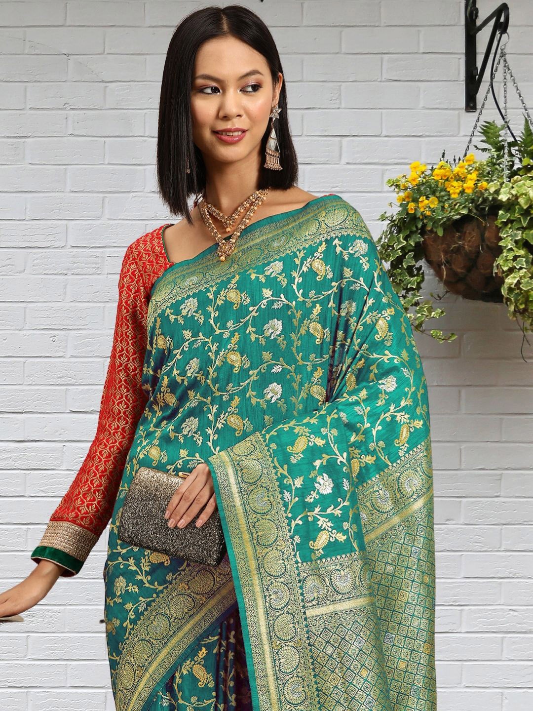 

Chhabra 555 Women Sarees, Teal