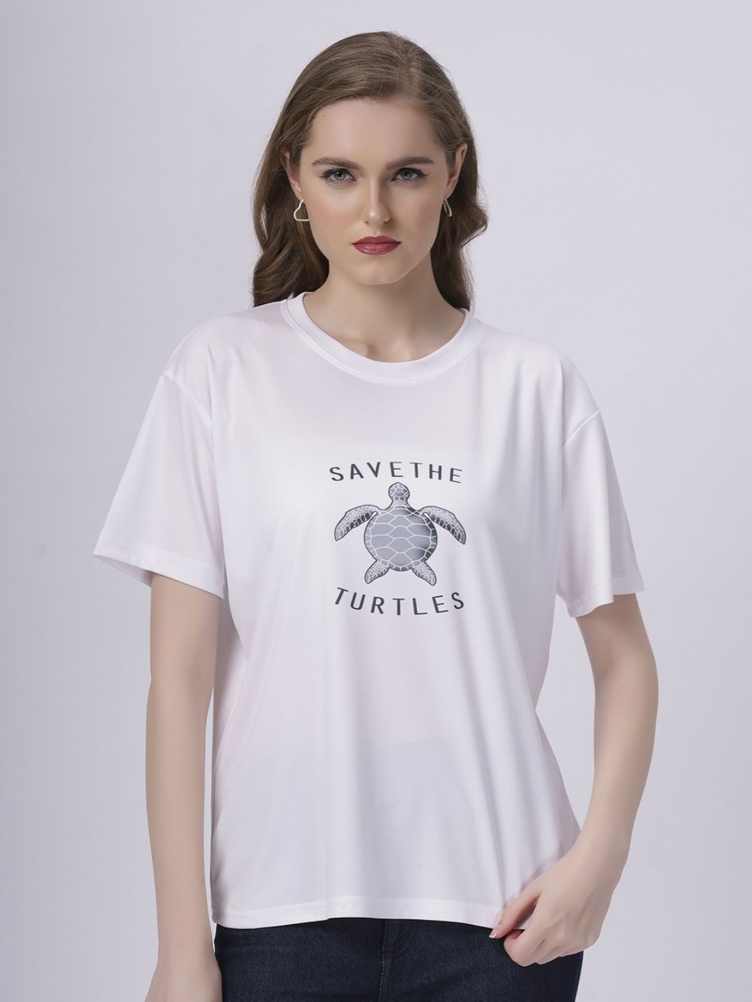 

BABA YAGA Women Printed T-shirt, White