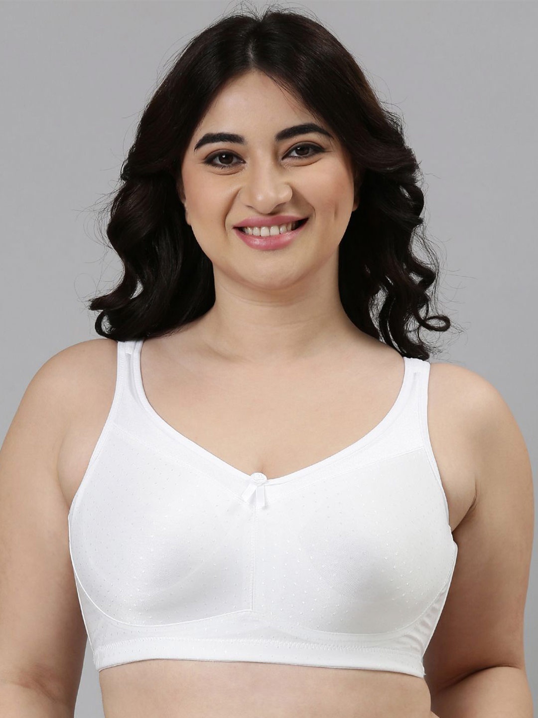 

Enamor Non Padded Wirefree Full Coverage Full Support Smooth Super Lift Bra Fb12, White