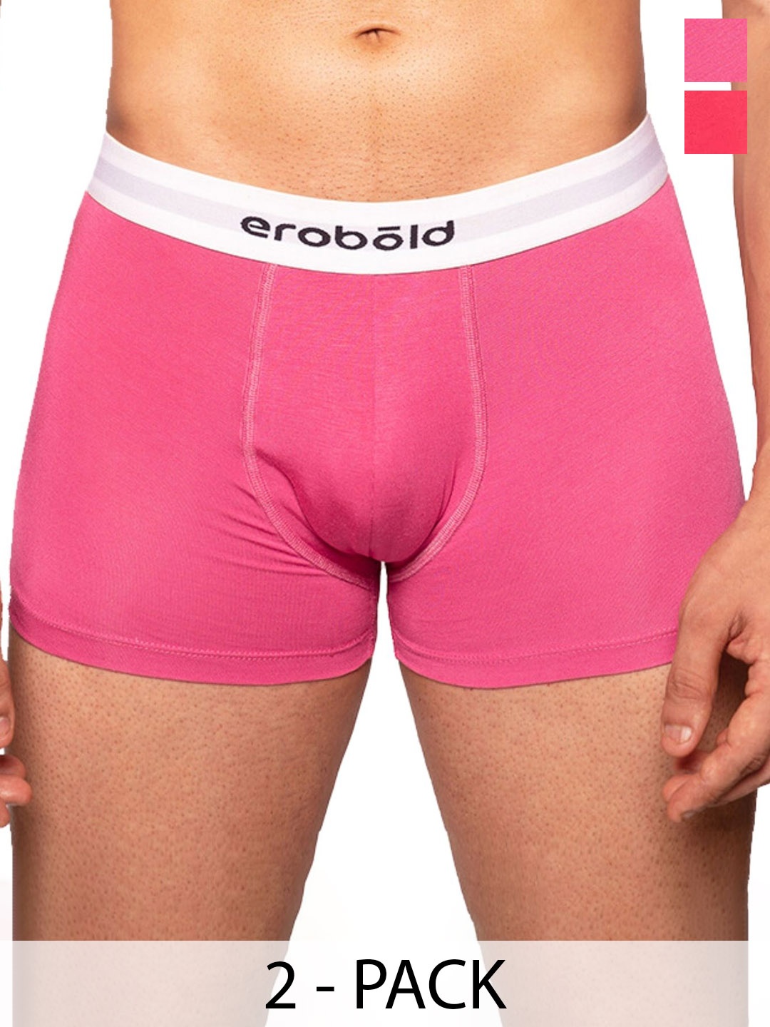 

EROBOLD Men Pack Of 2 Trunks MTRC2-CL1IR1MX1, Rose