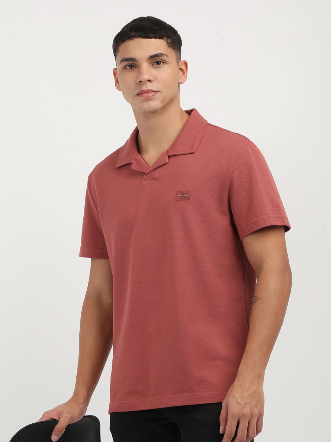 

Calvin Klein Jeans Men Polo Collar T-shirt, Red