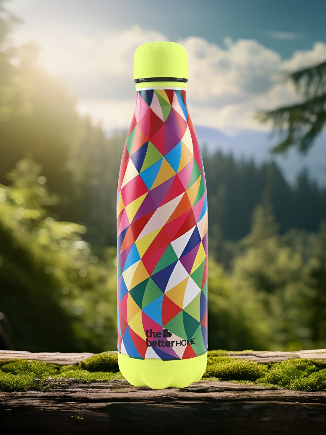 

The Better Home Pink Printed Stainless Steel Double Wall Vacuum Flask Water Bottle 500 ml