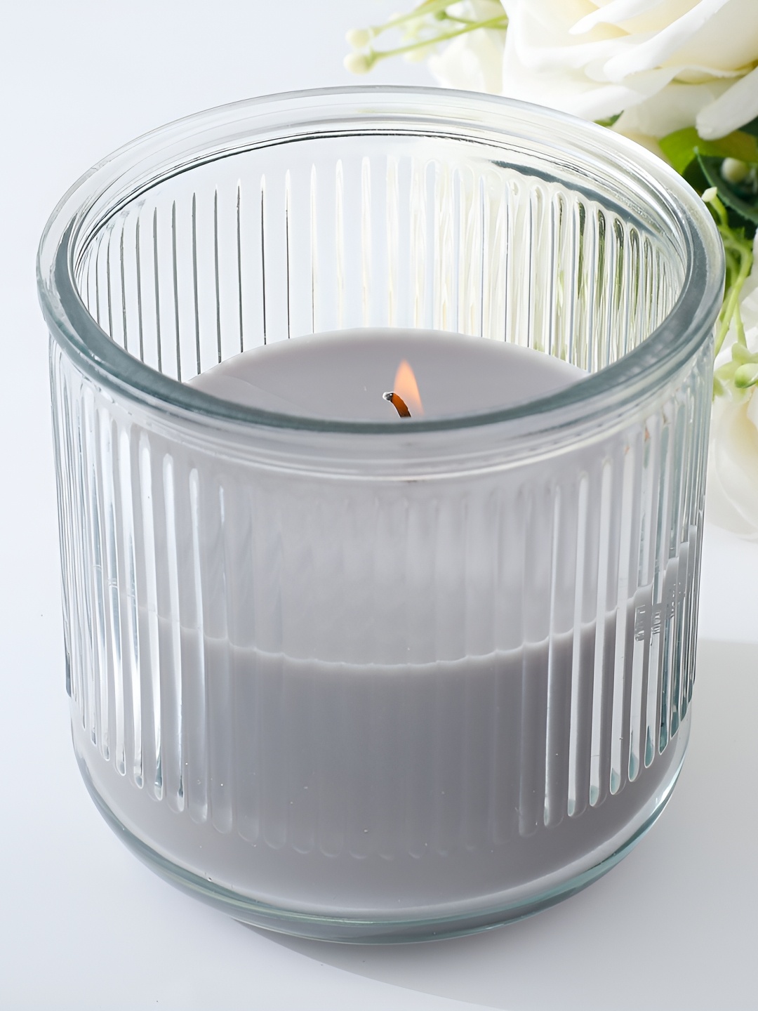 

UMAI Transparent Textured Romantic Infusion Scented Jar Candle