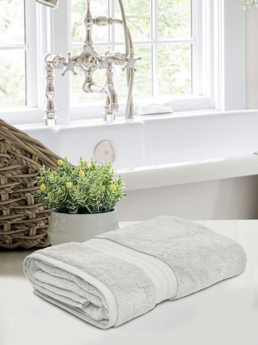 

Home Fresh Grey 1 Cotton 600 GSM Bath Towel