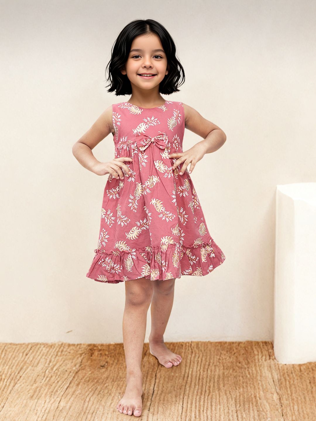

Toonyport Floral Print Fit & Flare Dress, Pink