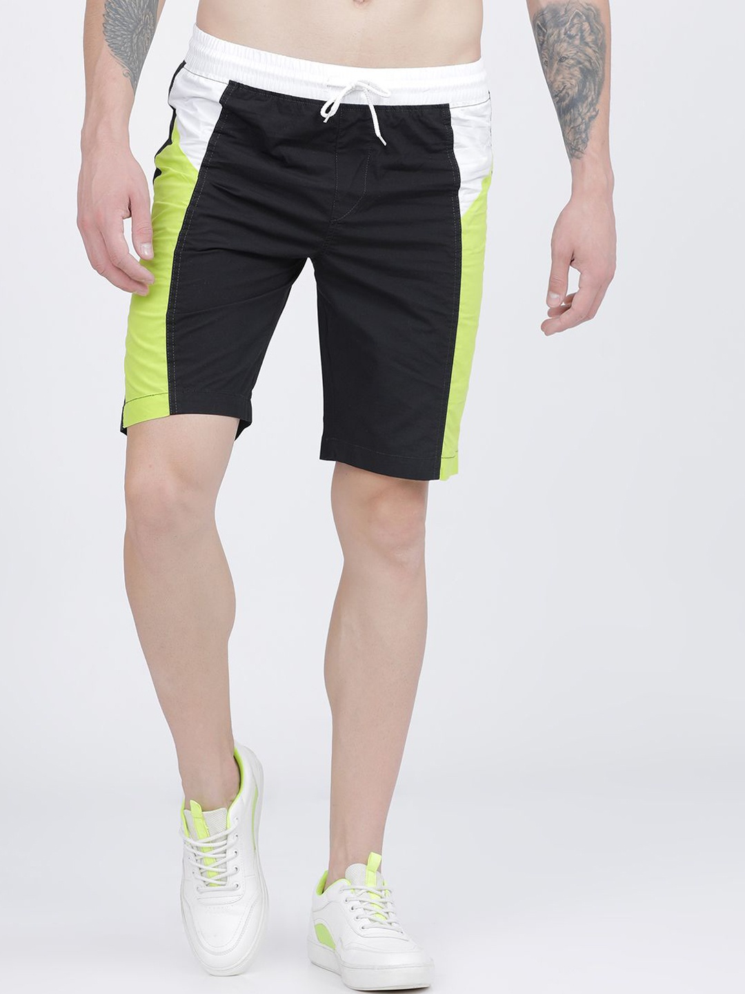 

HIGHLANDER Men Slim Fit Shorts, Black