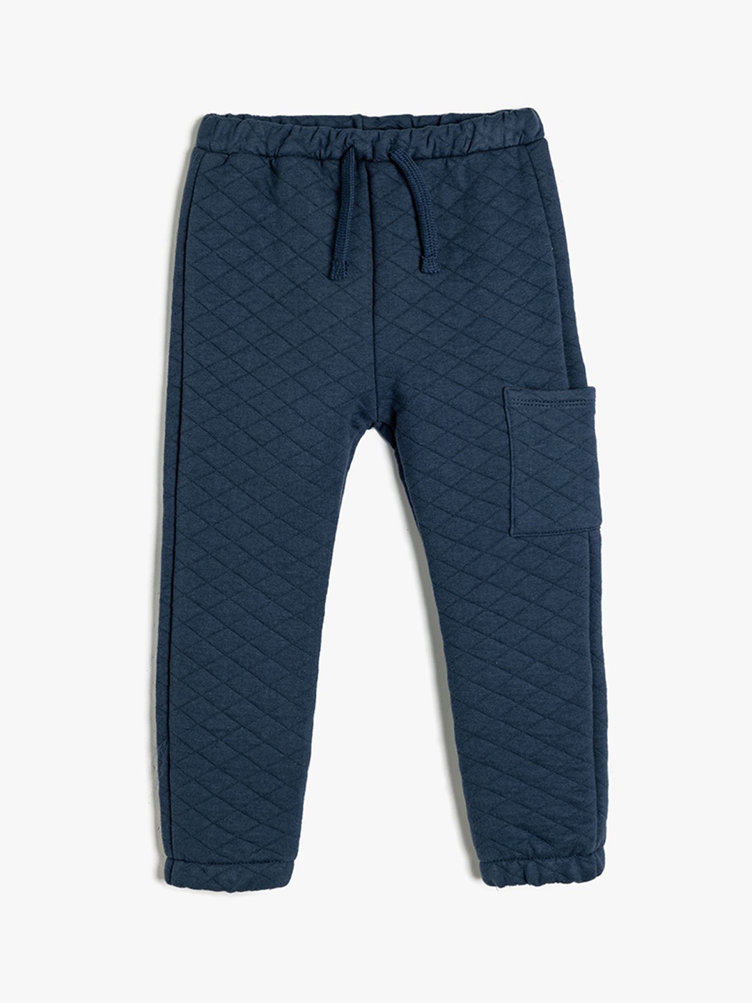 

Koton Boys Checked Track Pants, Navy blue