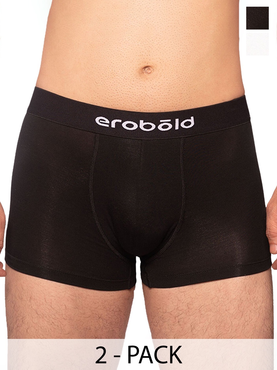 

EROBOLD Pack Of 2 TrunksMTRC2-CL1BW1MX1, Black