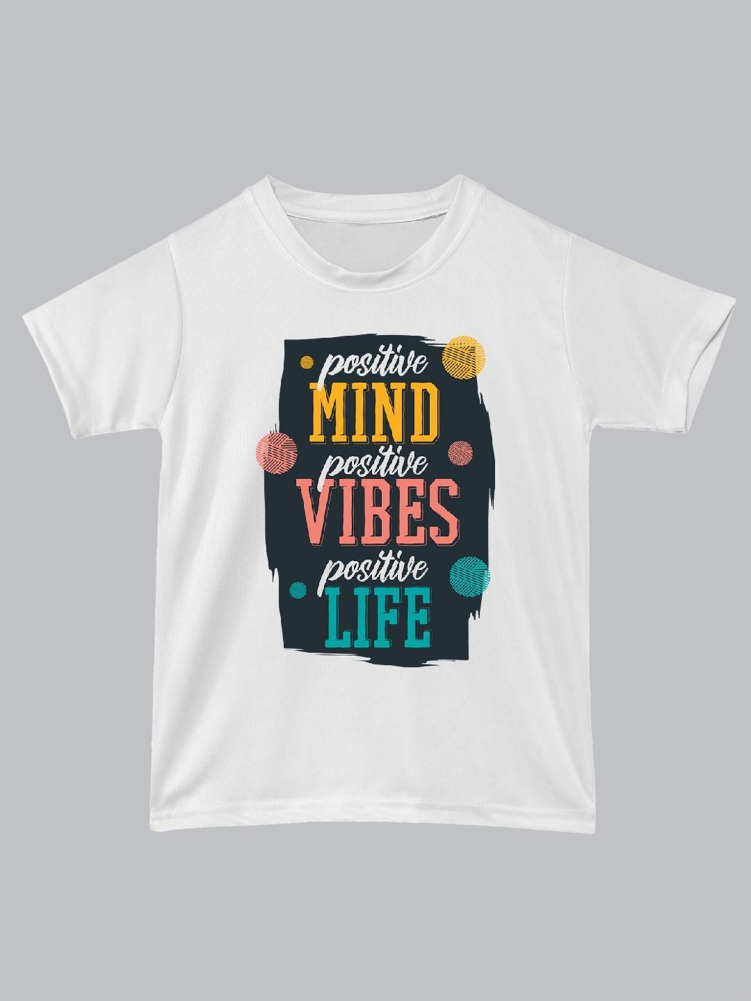 

BAESD Unisex Kids Graphic Printed Round Neck T-Shirt, White