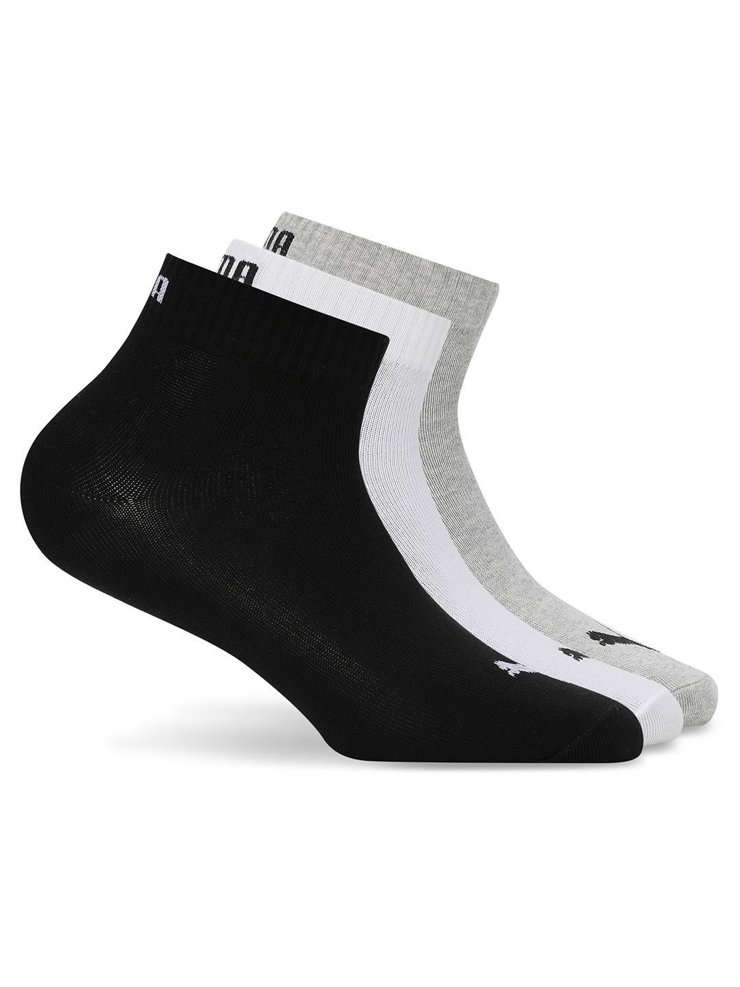 

Puma Unisex Pack Of 3 Ankle-Length Socks, Black