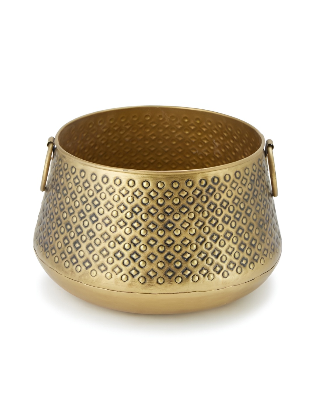 

Fabindia Bronze Toned Metal Textured Planter