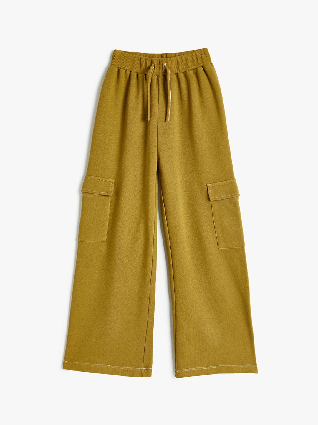 

Koton Girls Mid Rise Track Pants, Khaki