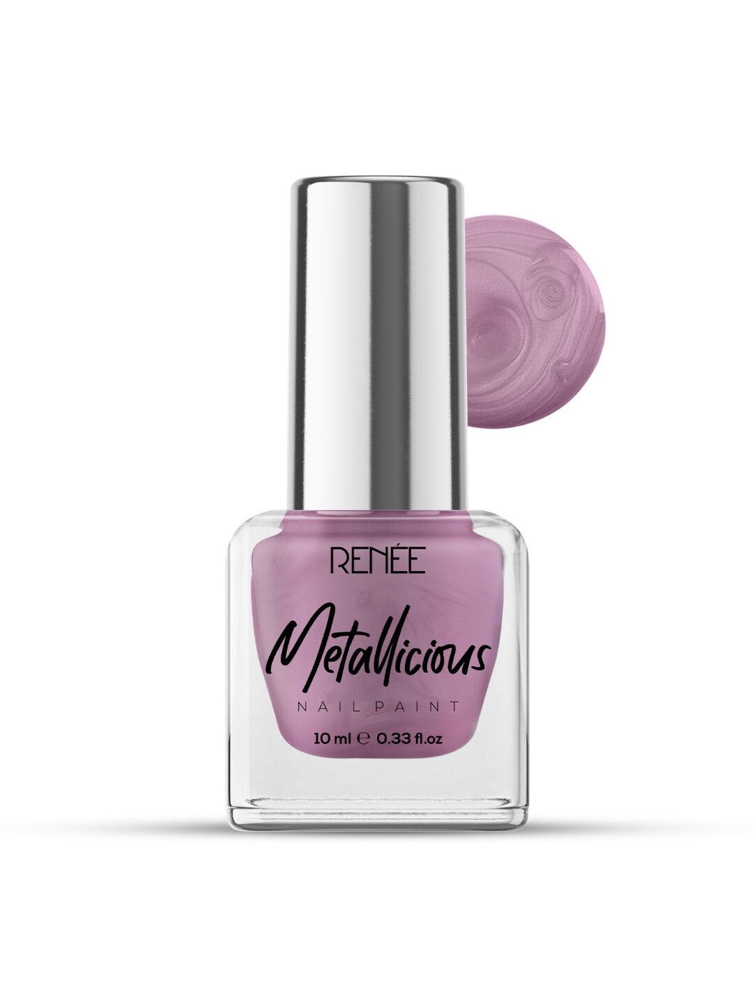 

Renee Long-Lasting & Smooth Finish Metallicious Nail Paint 10ml - Tea Rose, Pink