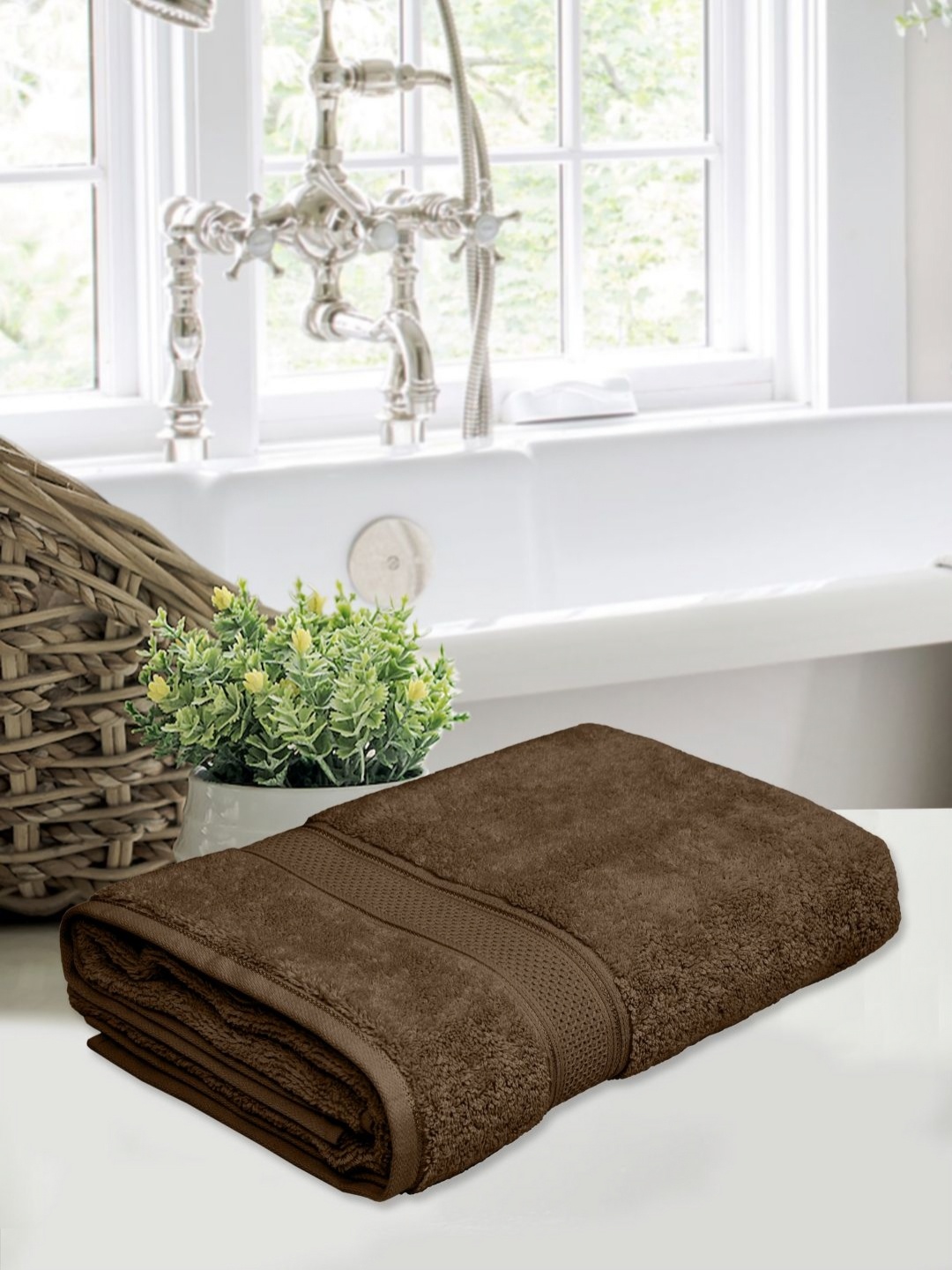 

Home Fresh Brown 1 Cotton 500 GSM Bath Towel