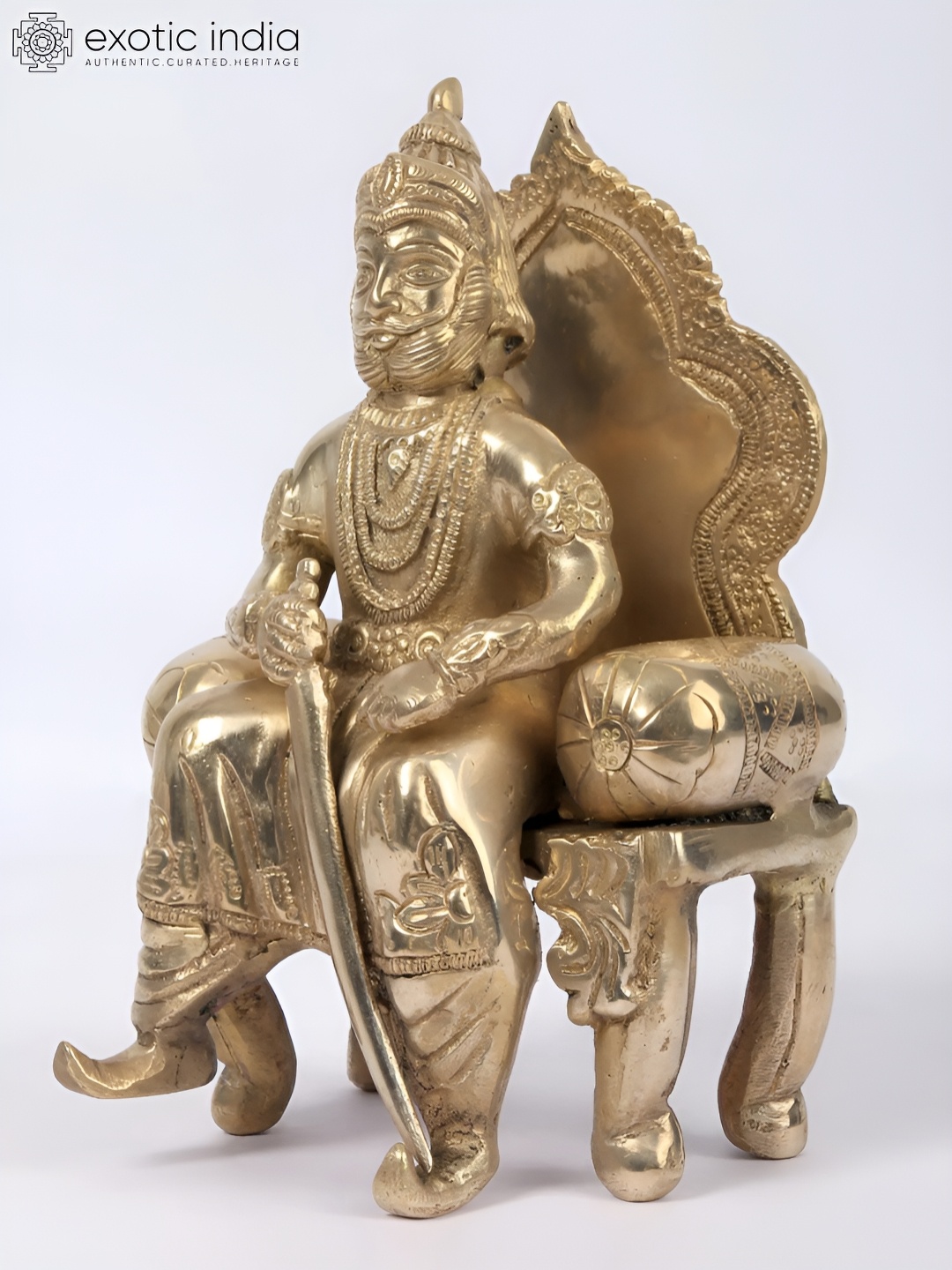 

Exotic India Gold-Toned King Of Agroha Agrasen Showpiece