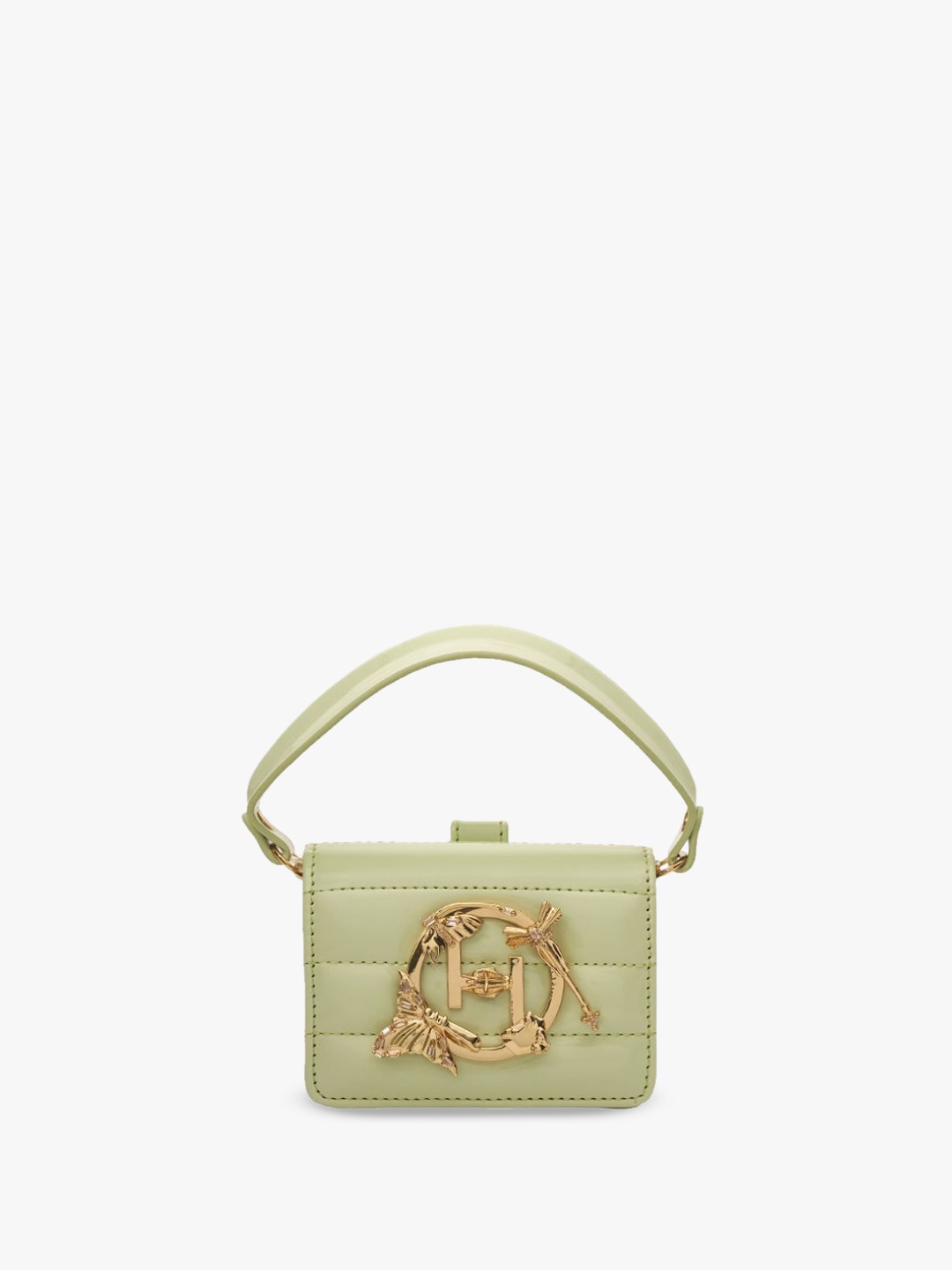 

Outhouse Textured Leather Shopper Tote Bag, Green