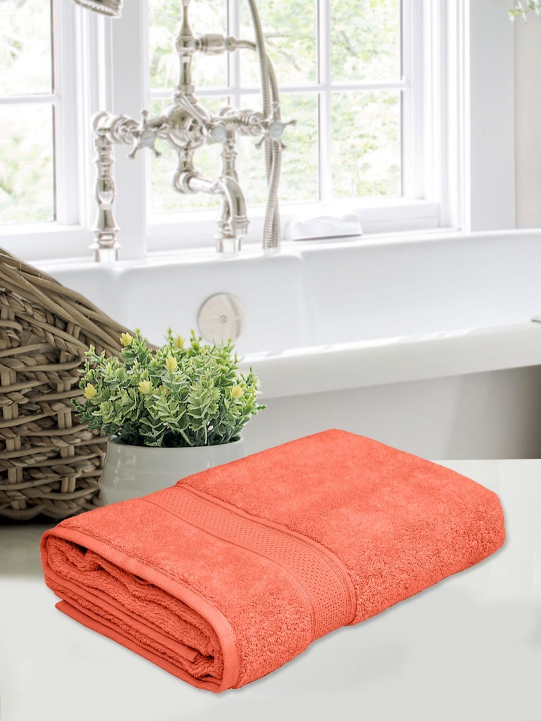 

Home Fresh Red 1 Cotton 500 GSM Bath Towel