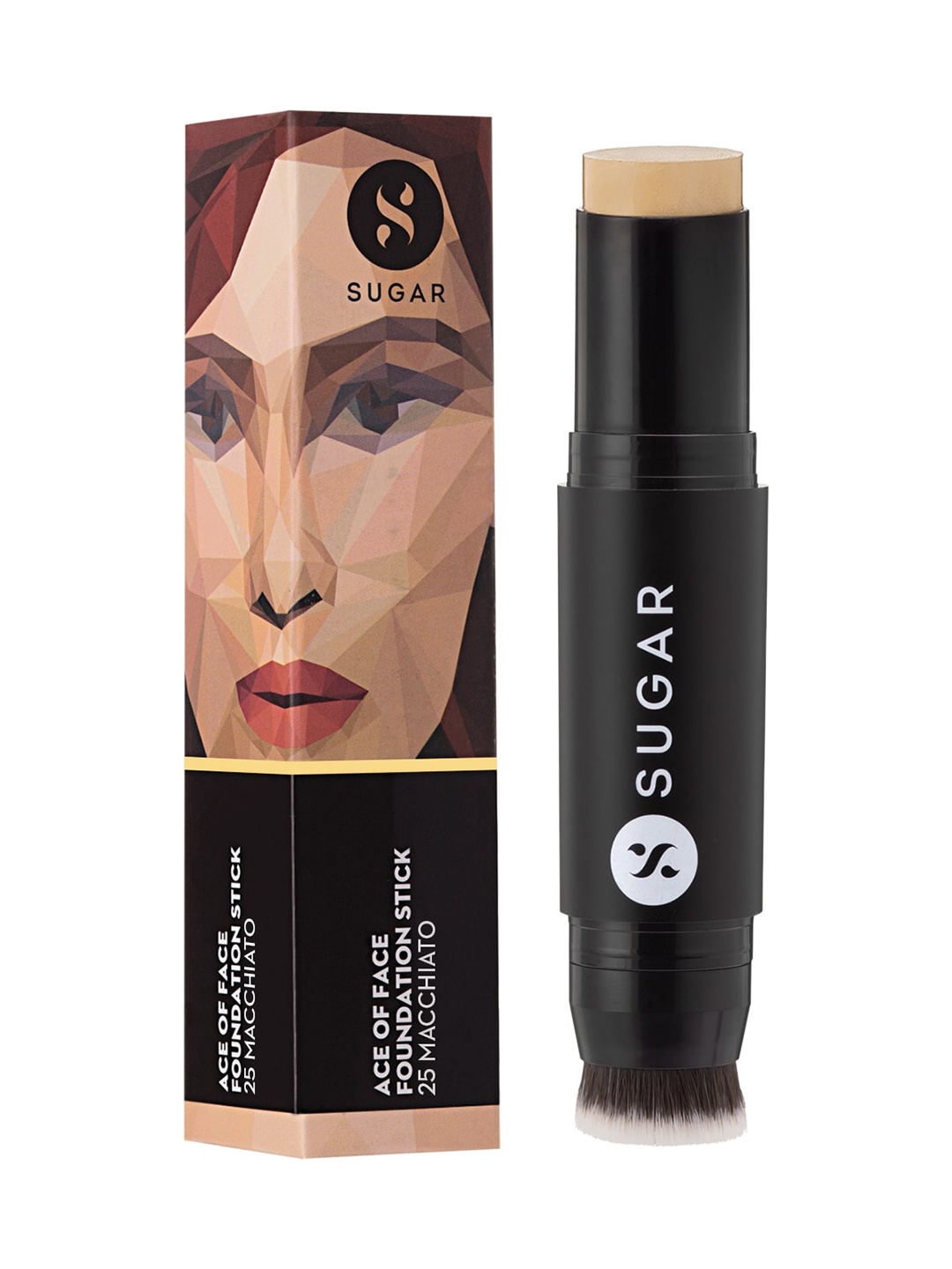 

SUGAR Ace Of Face Foundation Stick - 25 Macchiato - Light Medium, Olive Undertone - 12g, Beige