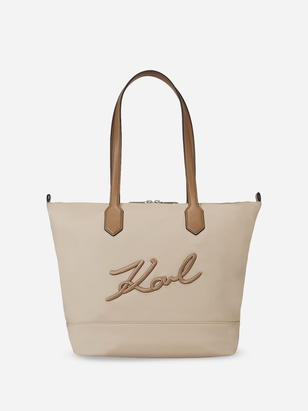 

Karl Lagerfeld Textured Structured Tote Bag, Beige