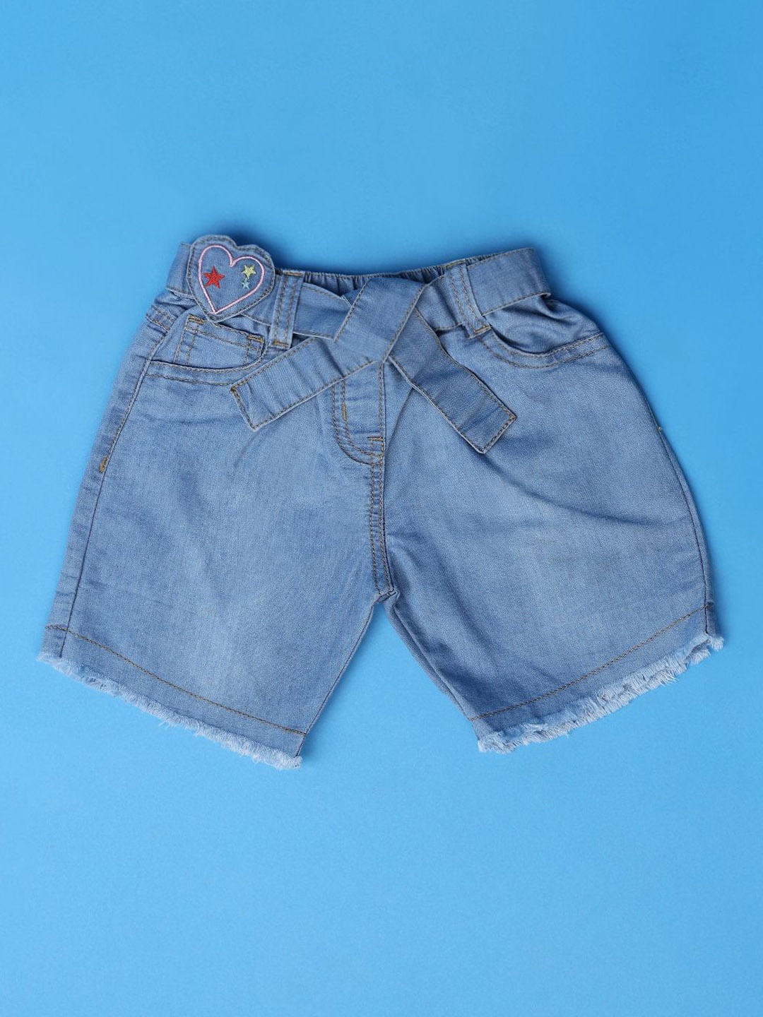

V-Mart Unisex Kids Denim Denim Shorts, Blue