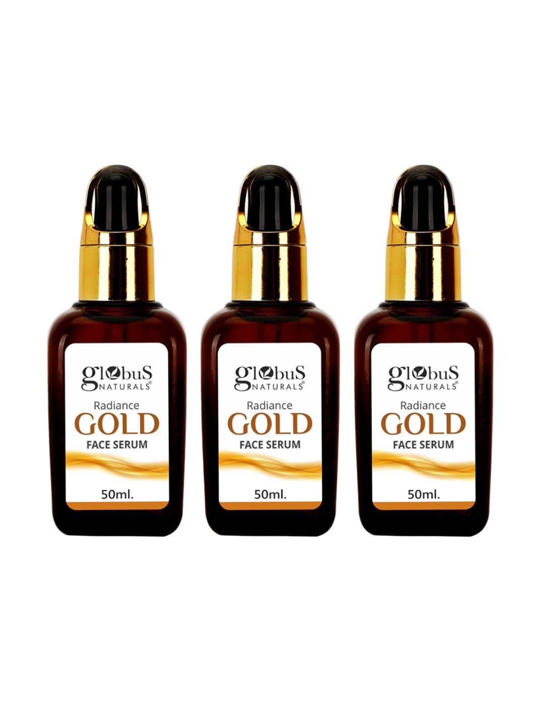 

Globus naturals Set Of 3 Radiance Gold Face Serum- 50ml Each, Na