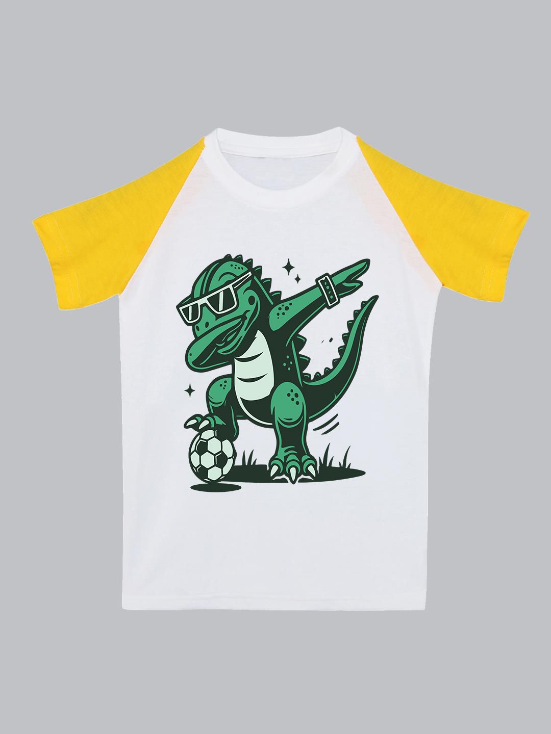 

BAESD Unisex Kids Graphic Printed Round Neck Cotton T-Shirt, White