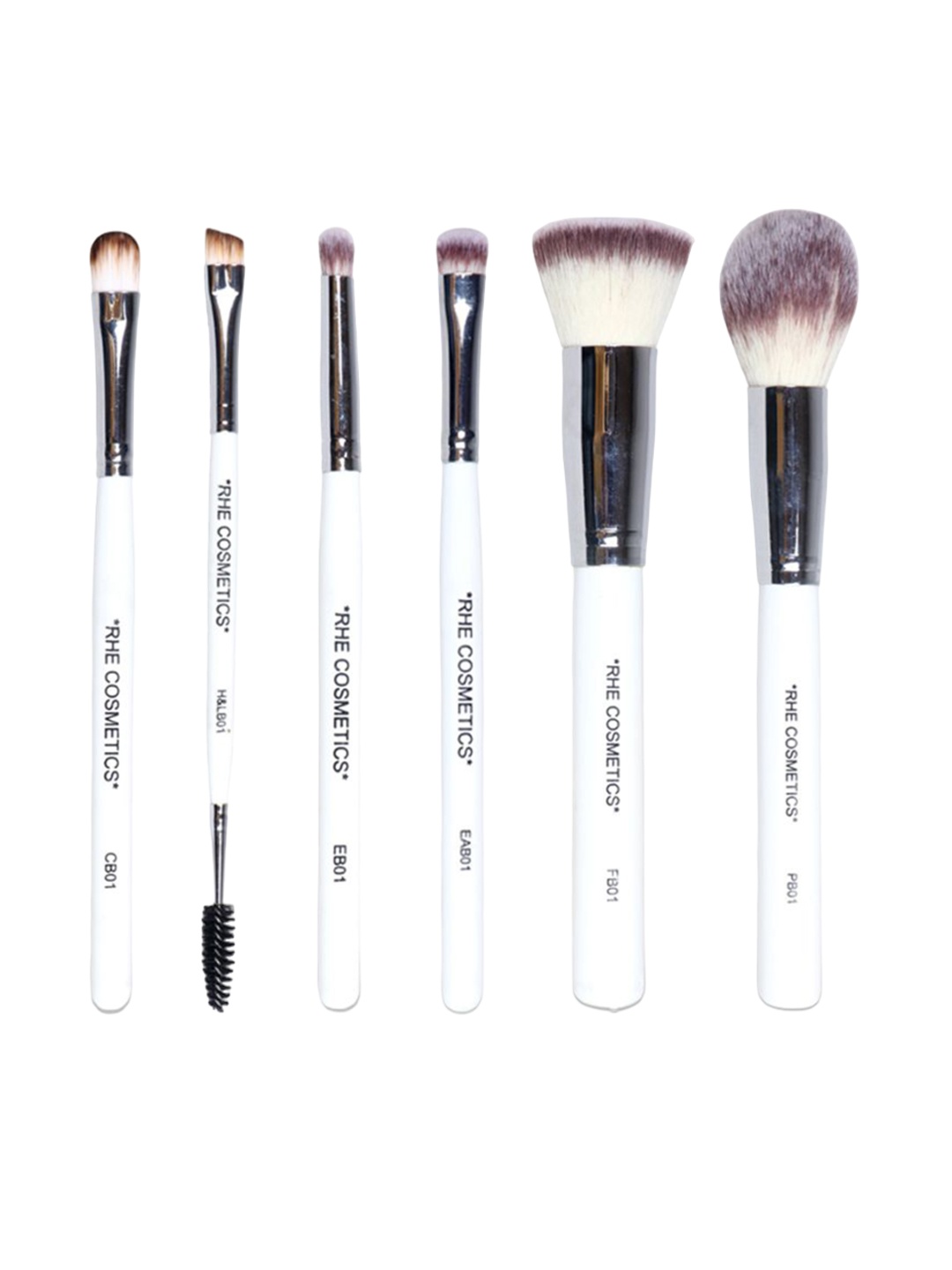 

Rhe Cosmetics Set Of 6 Professional Face & Eye Makeup Brush, White