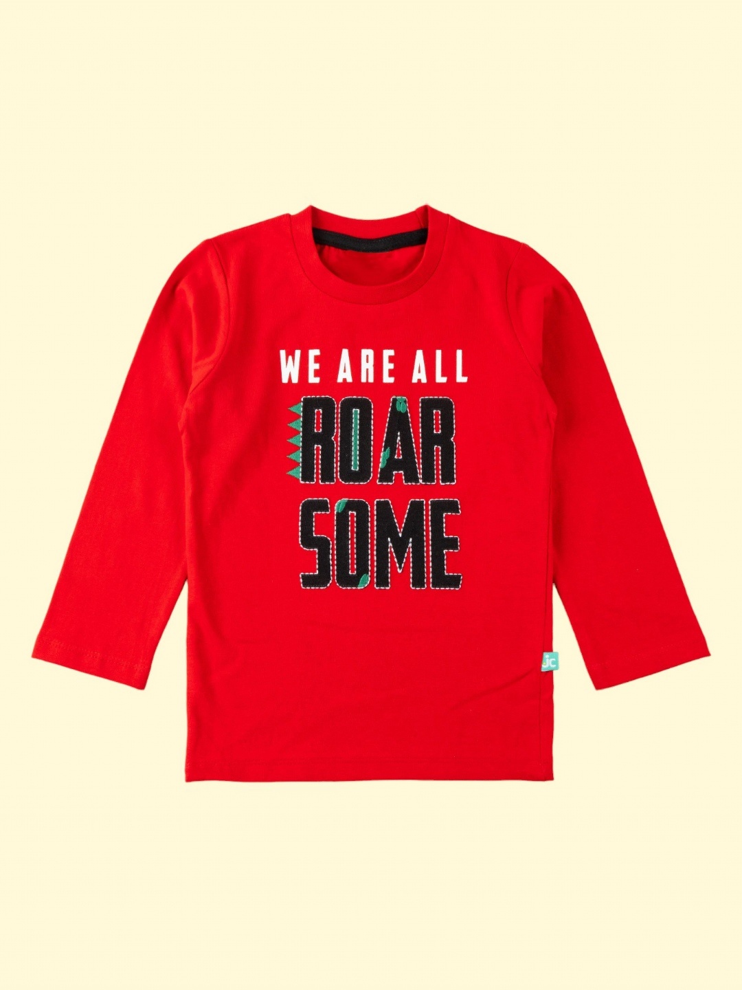 

BAESD Boys Typography Printed T-shirt, Red