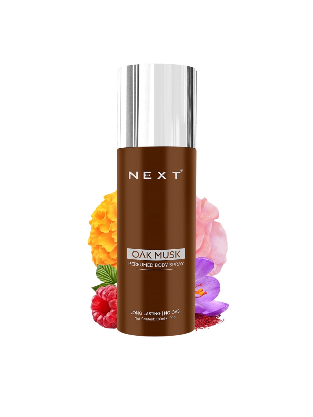 

NEXT CARE Oak Musk Long Lasting No Gas Perfumed Body Spray - 120ml, Brown
