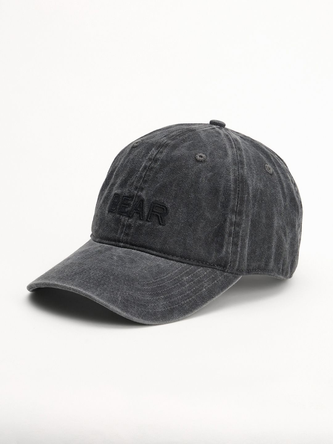 

THE BEAR HOUSE Men Cotton Embroidered Baseball Cap, Grey