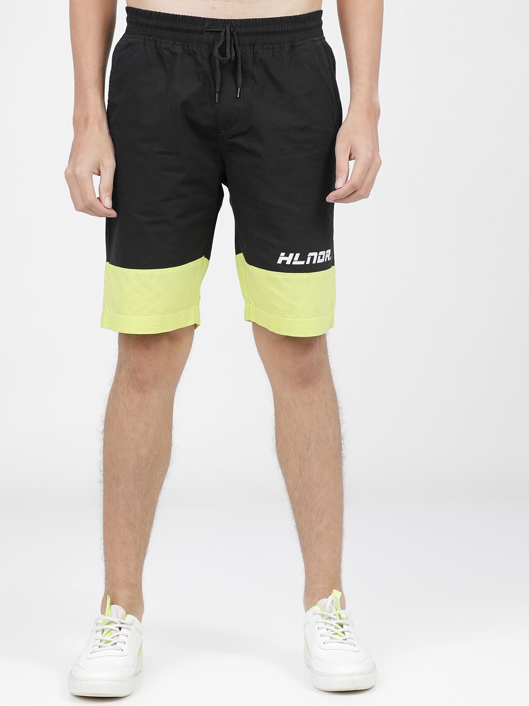 

HIGHLANDER Men Slim Fit Shorts, Black