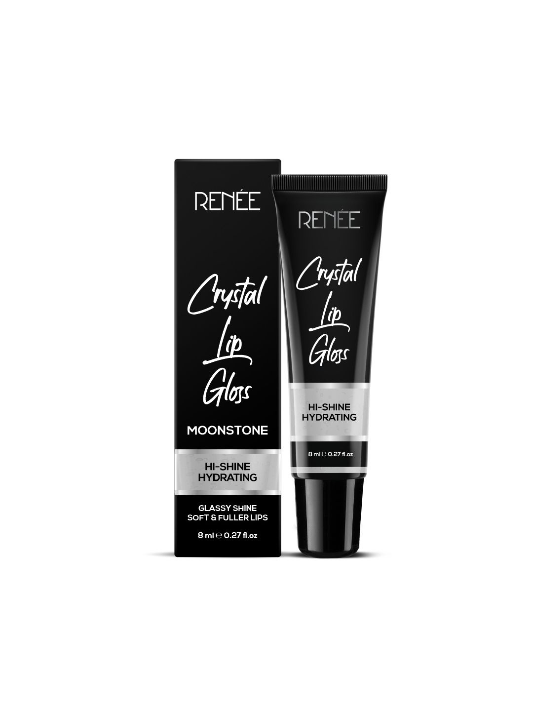 

Renee Crystal Hi-Shine Glassy Hydrating Lip Gloss 8ml - Moonstone 01, Transparent