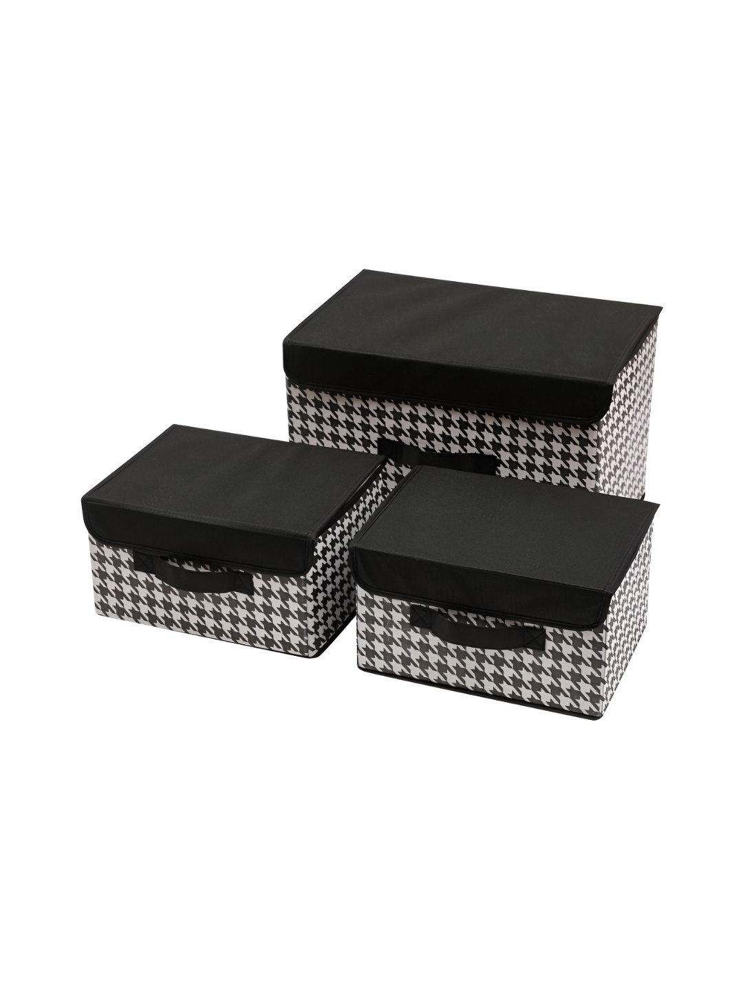 

HOUSE OF QUIRK Black Set of 3 Regular Multi-Utility Organisers