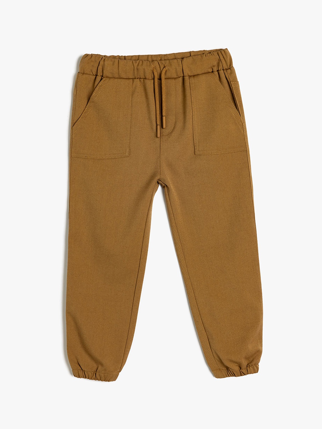 

Koton Boys Mid-Rise Joggers Trousers, Camel brown