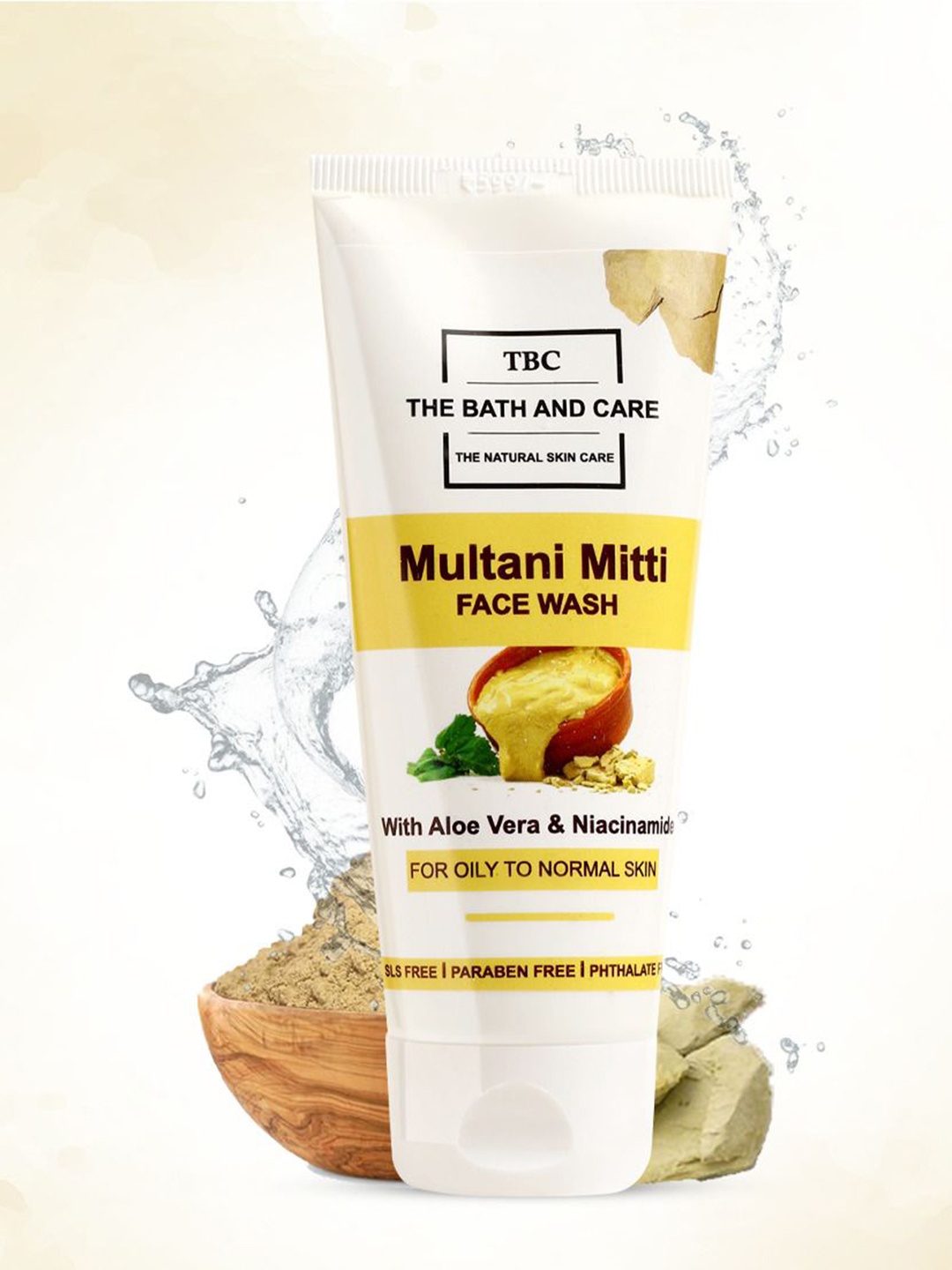 

TBC - The Bath and Care Multani Mitti Face Wash To Purify Your Skin-100g, White