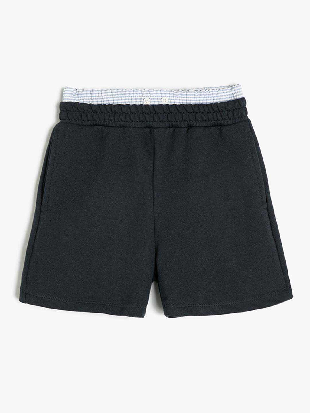 

Koton Solid Girls Shorts, Navy blue