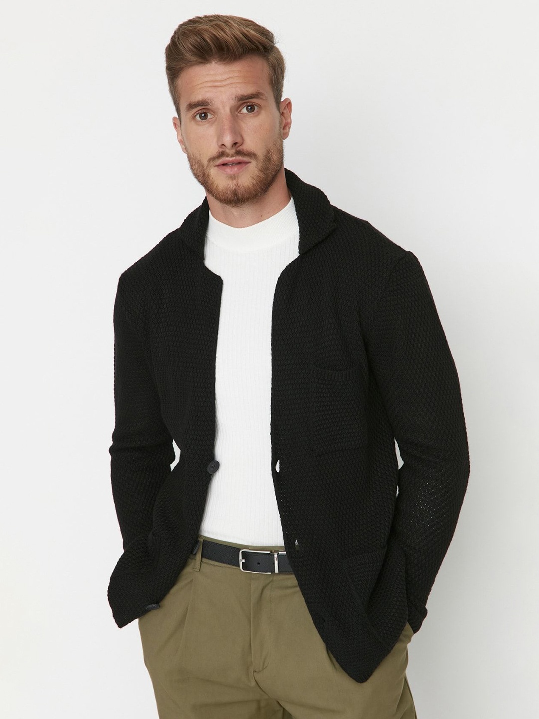 

Trendyol Men Cardigan, Black