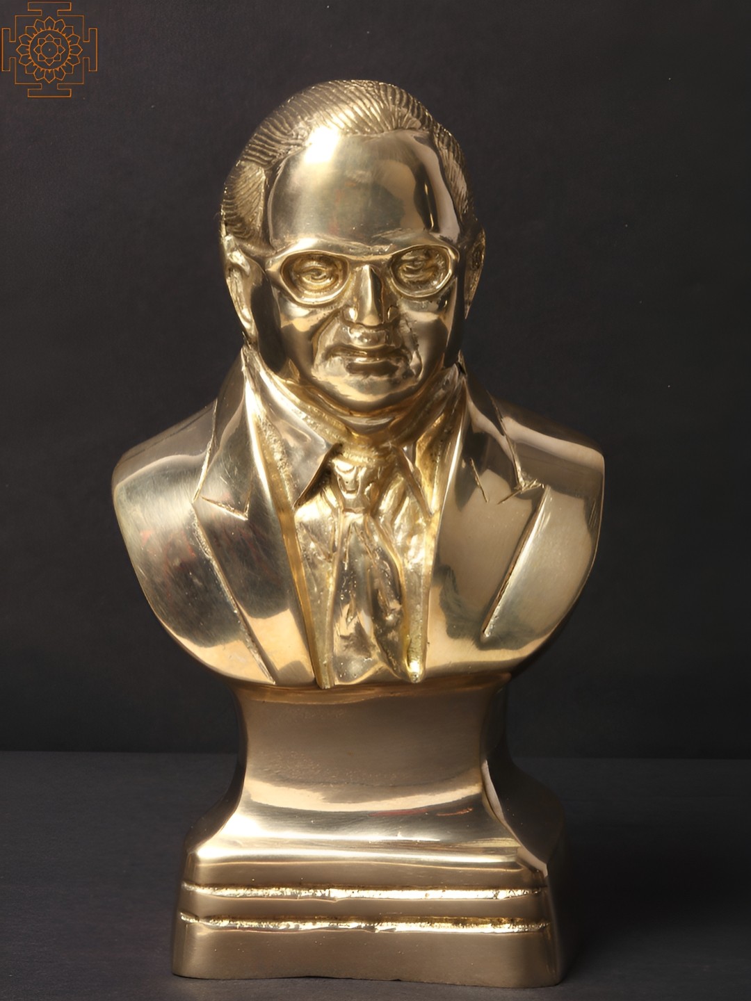 

Exotic India Gold Toned Brass Bhimrao Ramji Ambedkar Figurine Showpiece