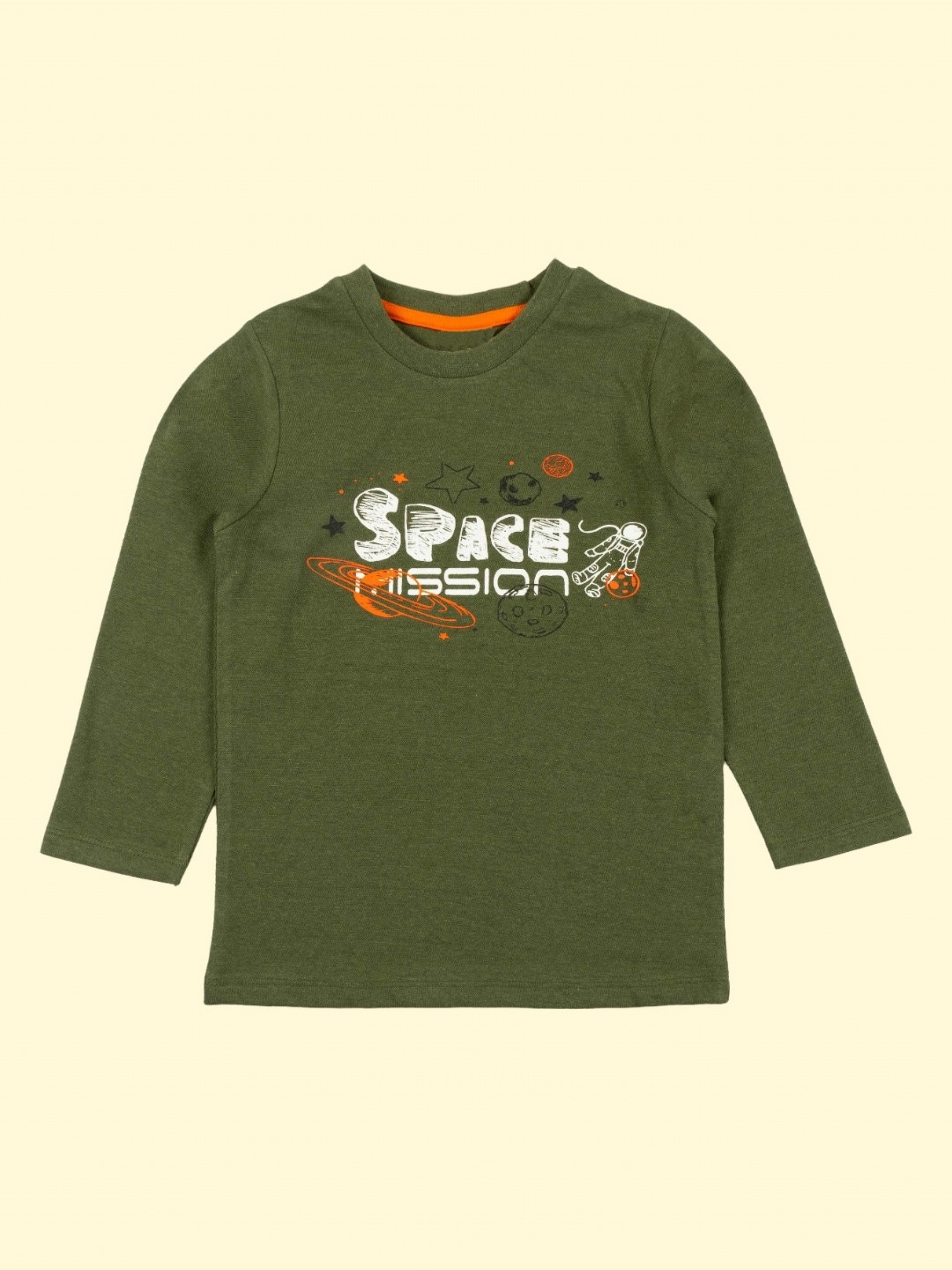

BAESD Boys Printed Applique T-shirt, Olive